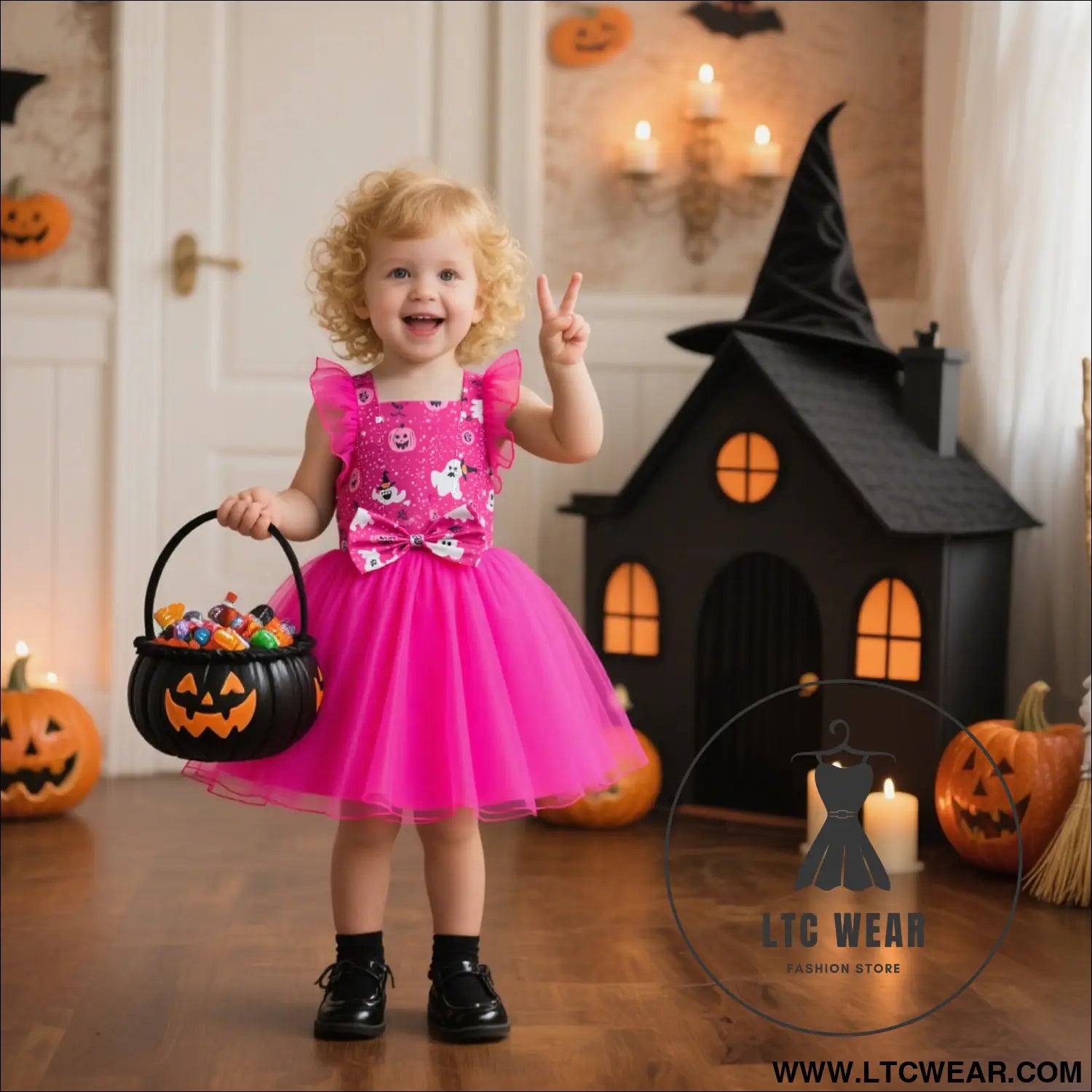 Fancy halloween printed butterfly costume dress with chiffon mesh skirt