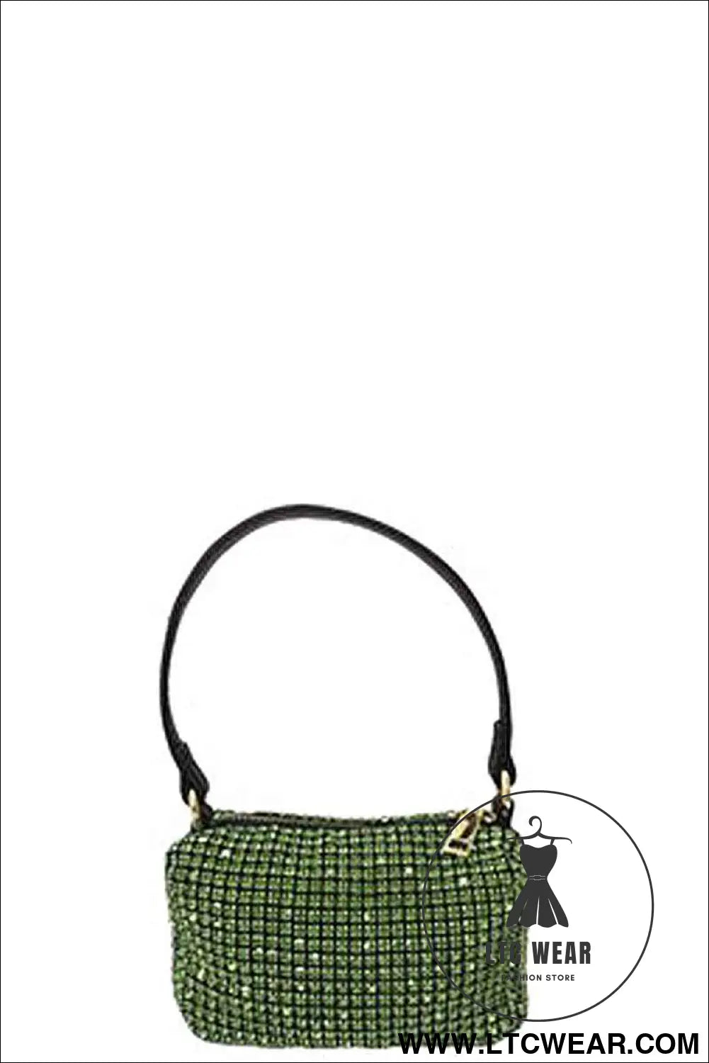 Fashion Chic Rhinestone Handle Clutch Bag