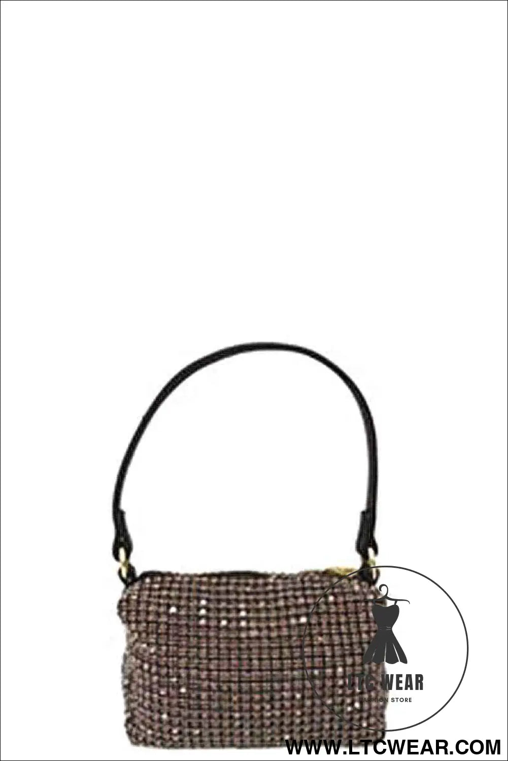 Fashion Chic Rhinestone Handle Clutch Bag