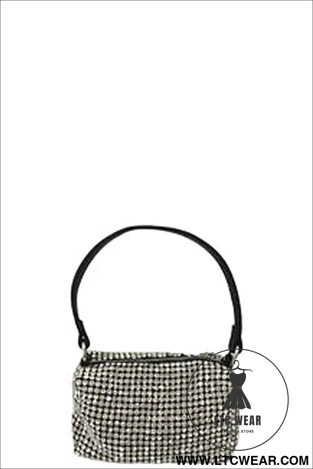 Fashion Chic Rhinestone Handle Clutch Bag