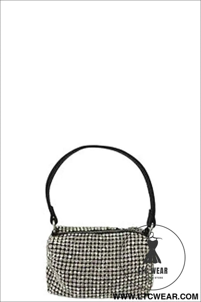 Fashion Chic Rhinestone Handle Clutch Bag