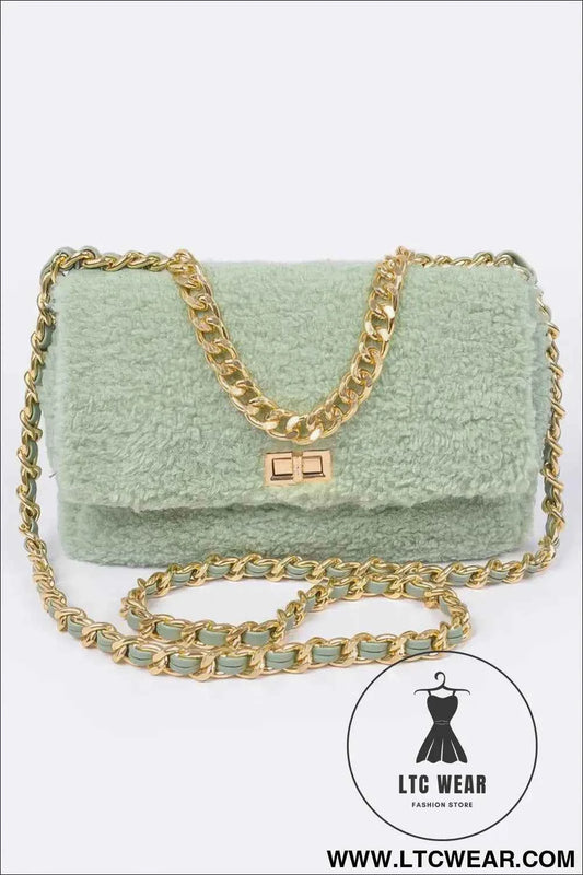 Faux Fur Shoulder Bag - Stylish and Chic Accessory for Every Occasion