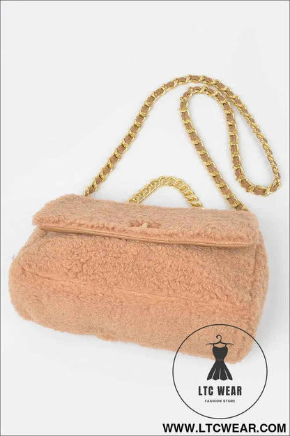 Faux Fur Shoulder Bag - Stylish and Chic Accessory for Every Occasion