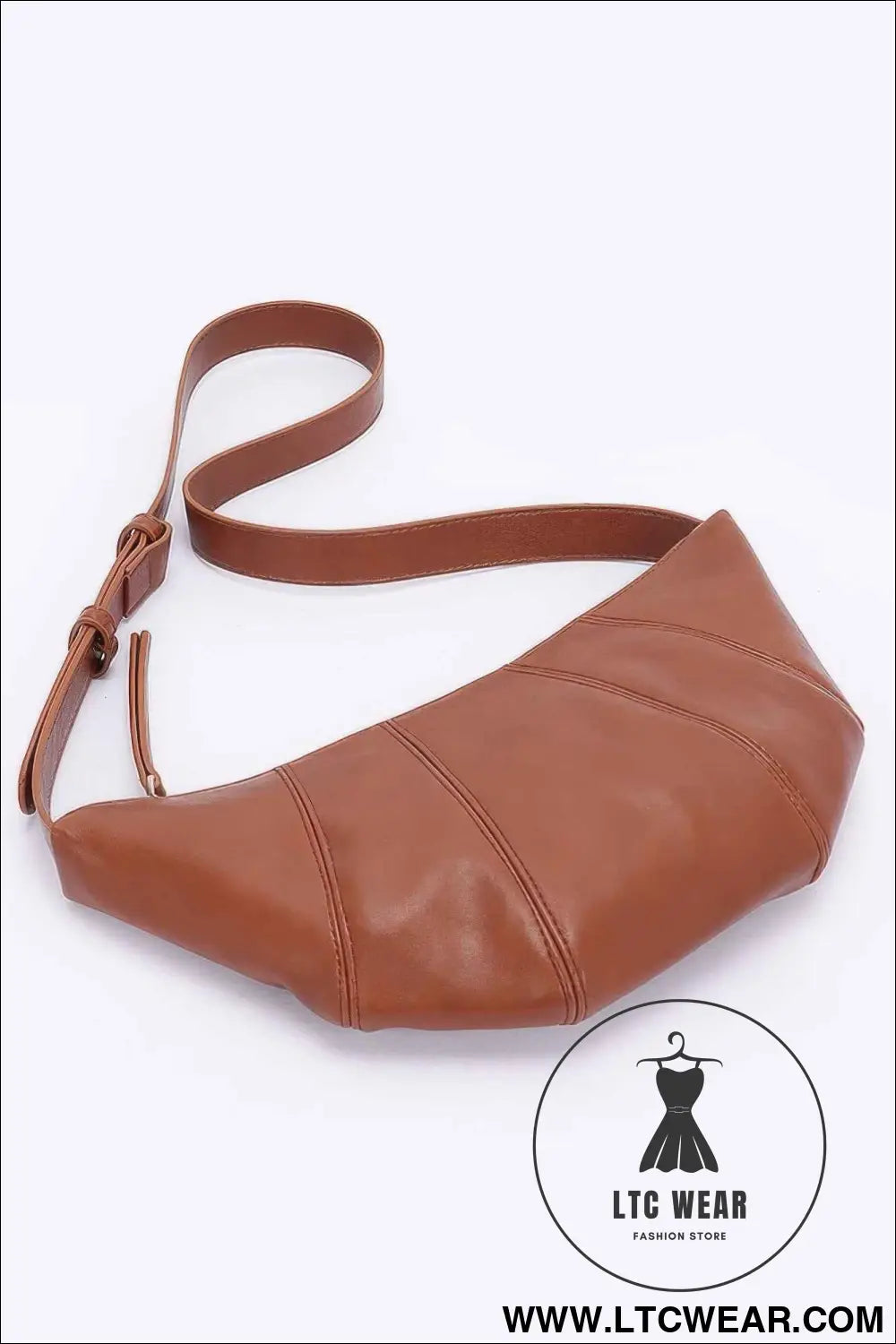 Faux Leather Croissant Bag