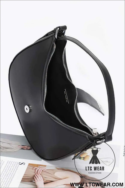 Faux Leather Hobo Bag