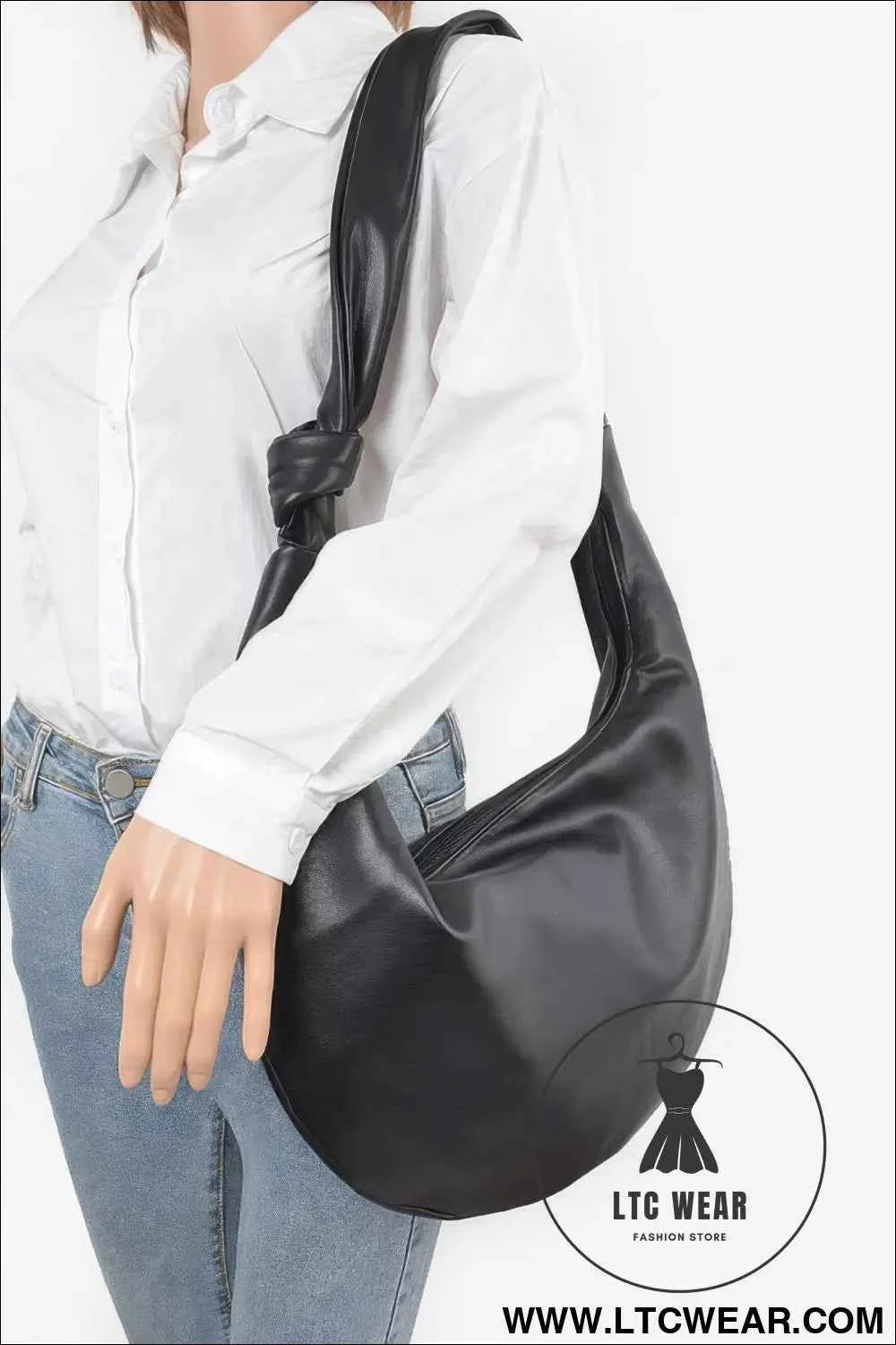 Faux Leather Hobo Bag - Stylish and Versatile Handbag for Every Occasion