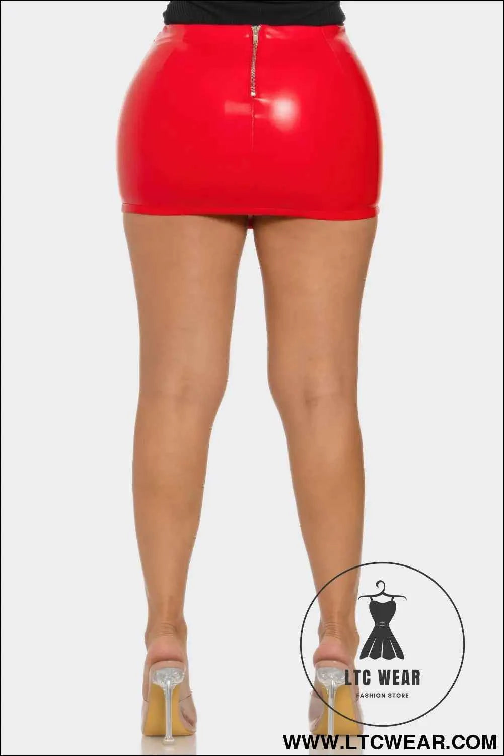 Faux Leather Mini Skirt