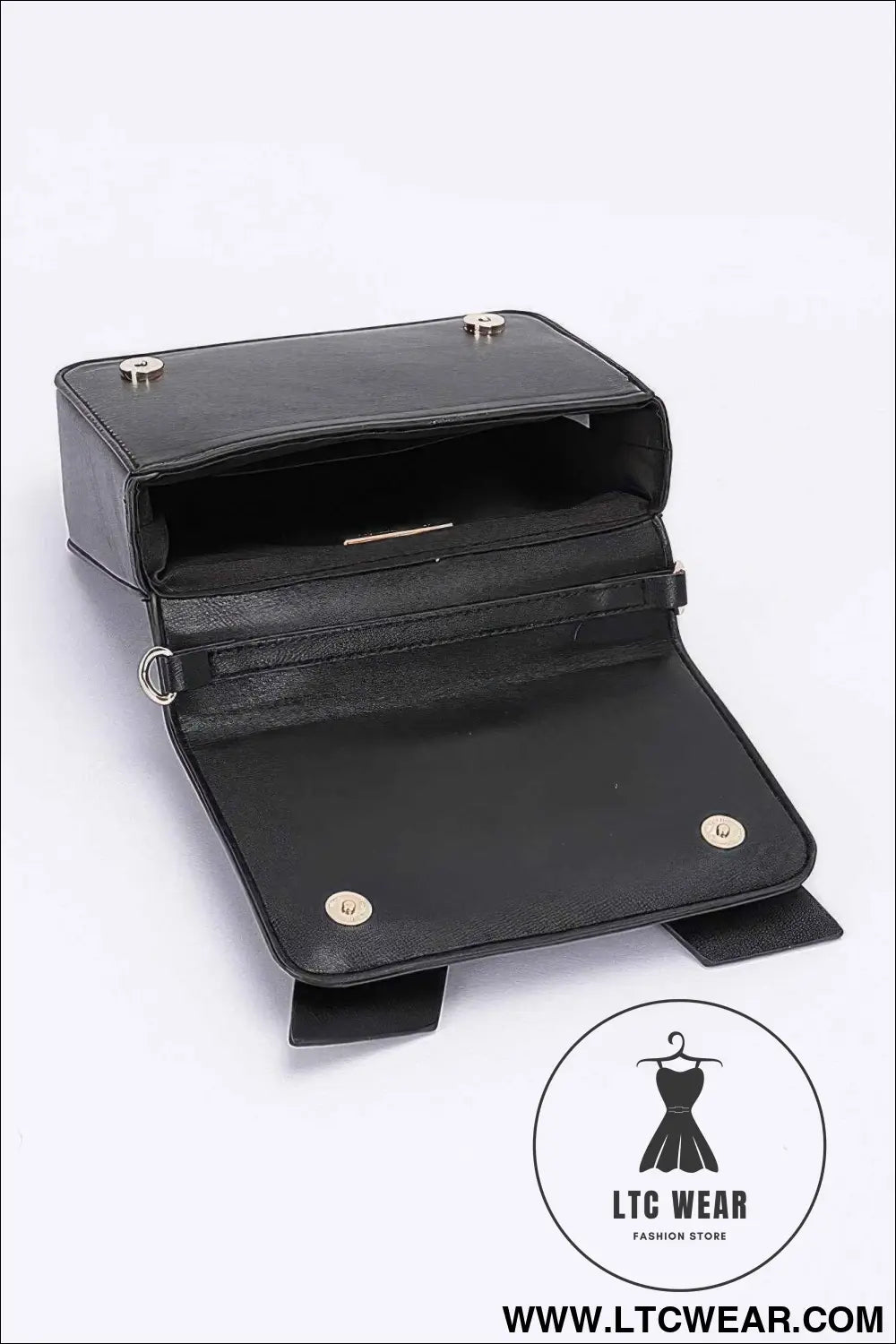 Faux Leather Ribbon Top Handle Bag