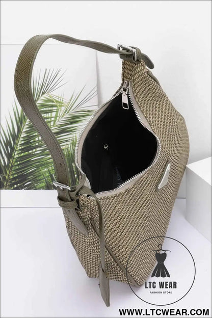 Faux Leather Shoulder Bag