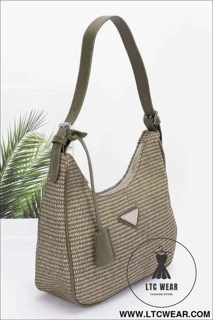 Faux Leather Shoulder Bag