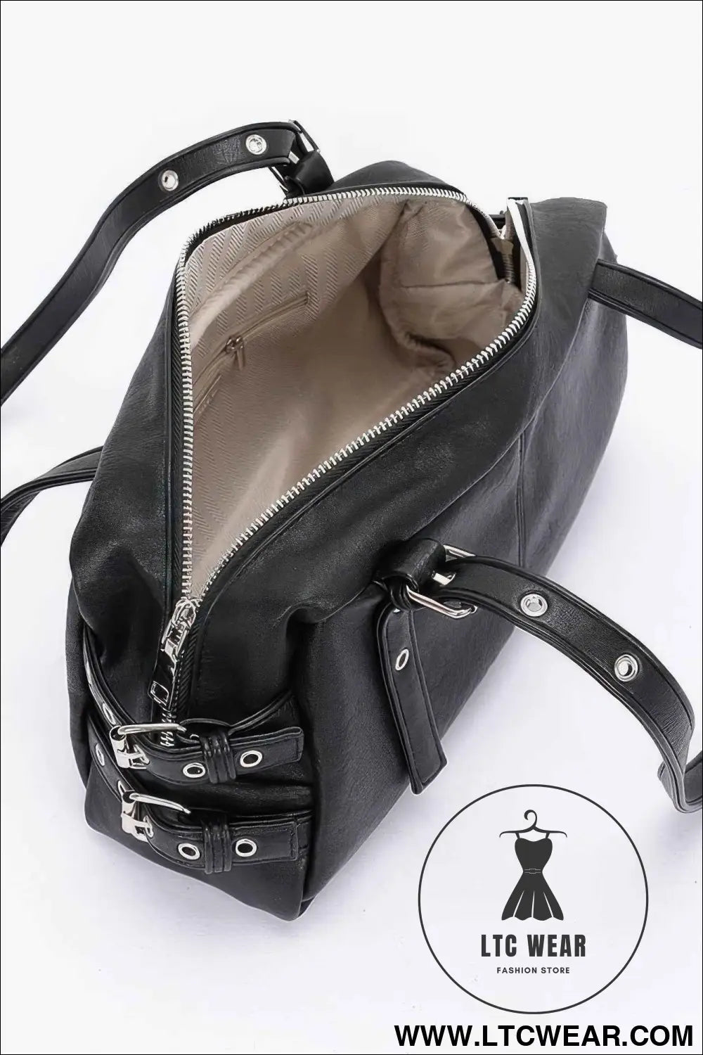 Faux Leather Sport Bag