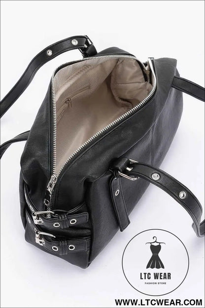 Faux Leather Sport Bag