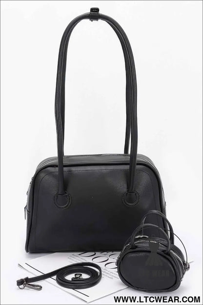 Faux Leather Sport Bag