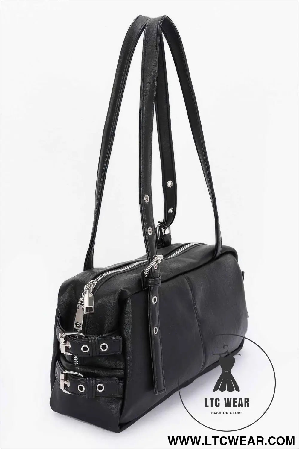 Faux Leather Sport Bag
