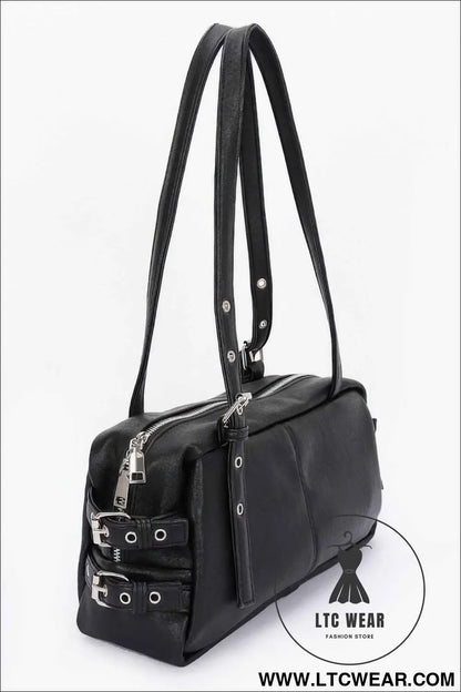 Faux Leather Sport Bag