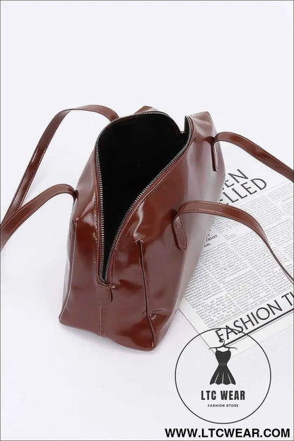 Faux Leather Sport Bag
