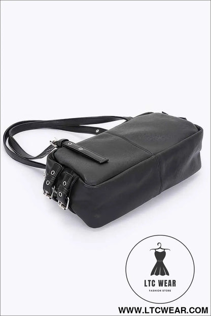 Faux Leather Sport Bag