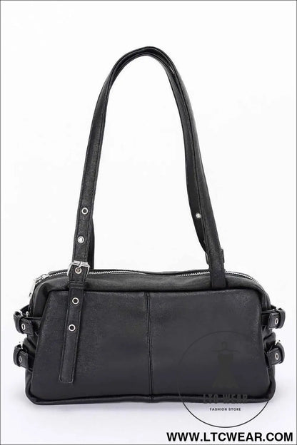 Faux Leather Sport Bag