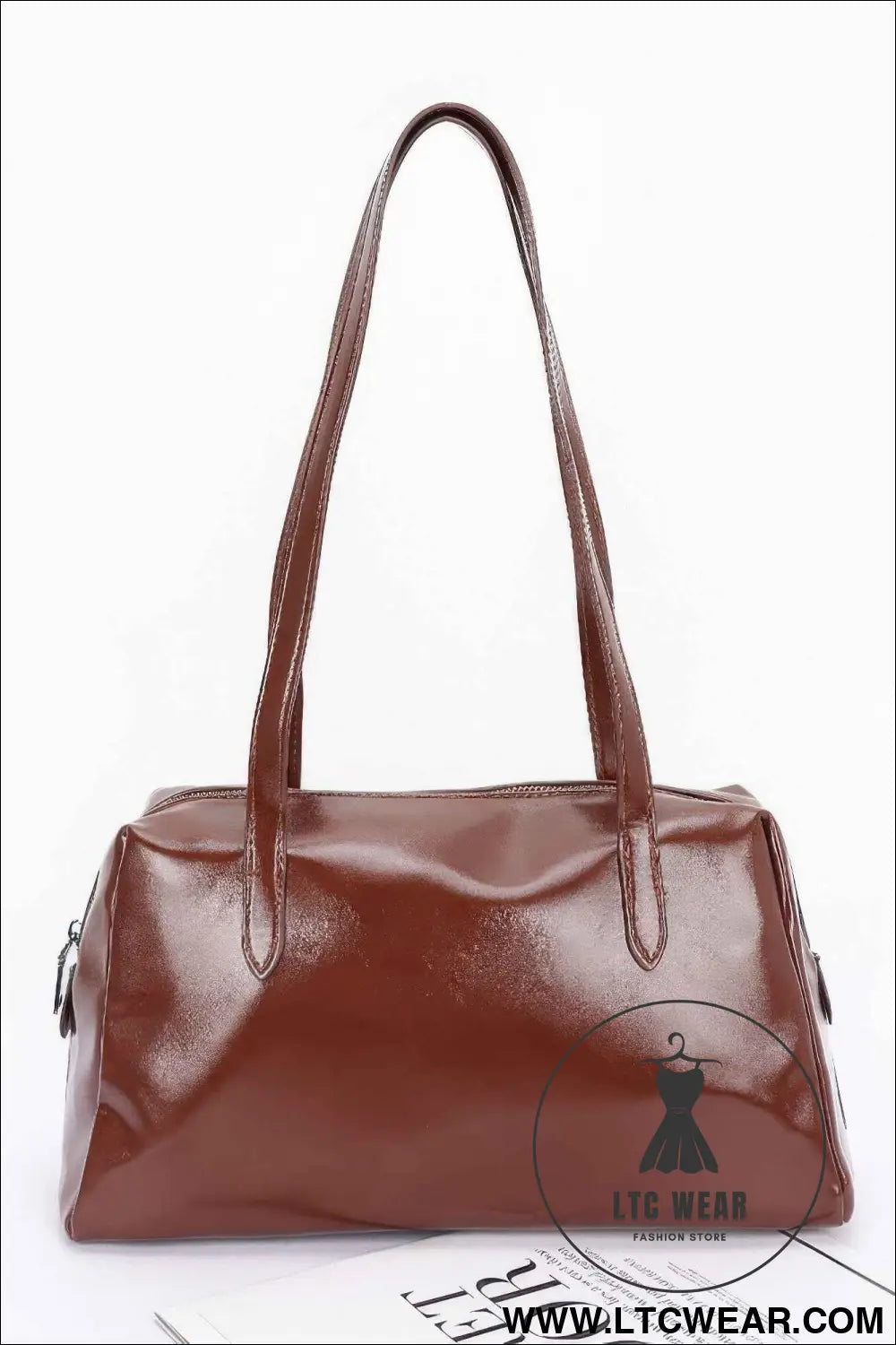 Faux Leather Sport Bag