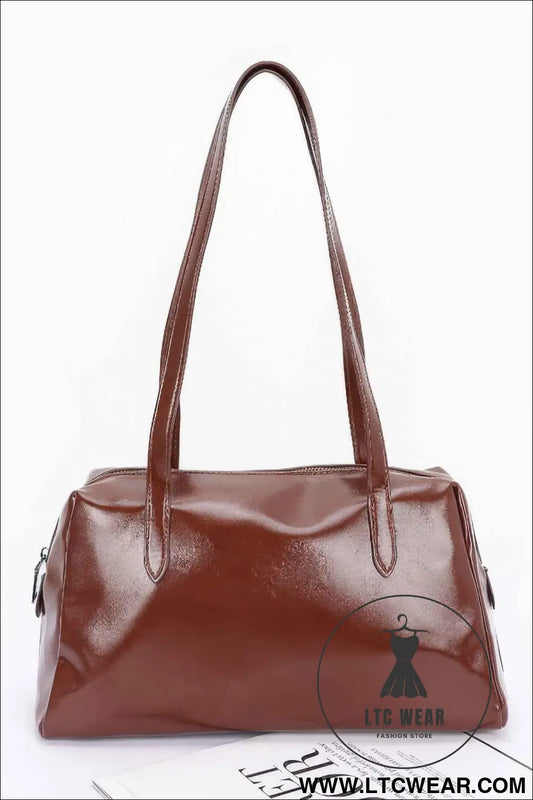 Faux Leather Sport Bag