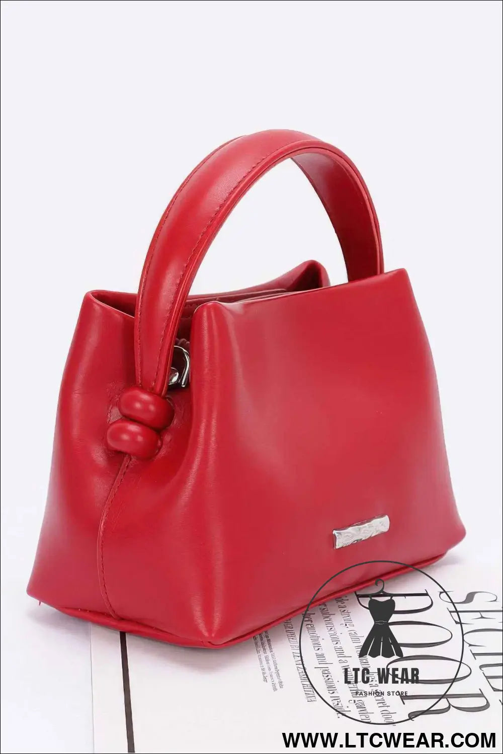 Faux Leather Tote Bag