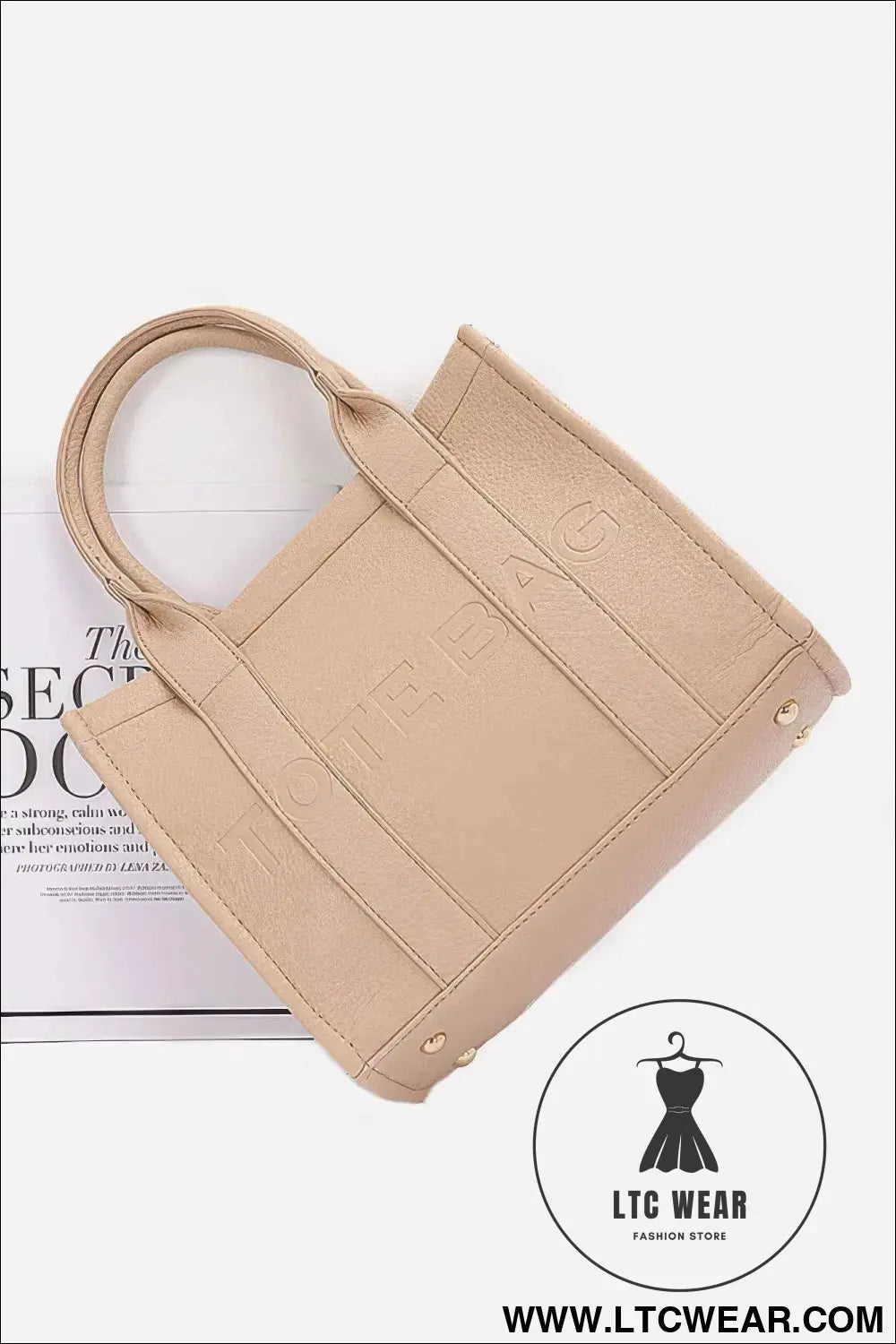 Faux Leather Tote Bag