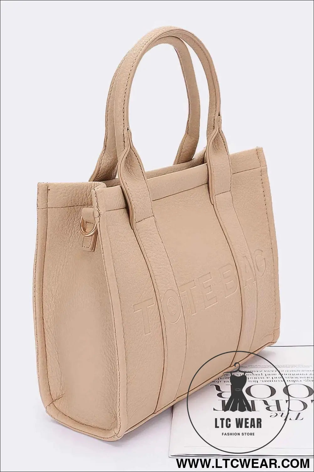 Faux Leather Tote Bag