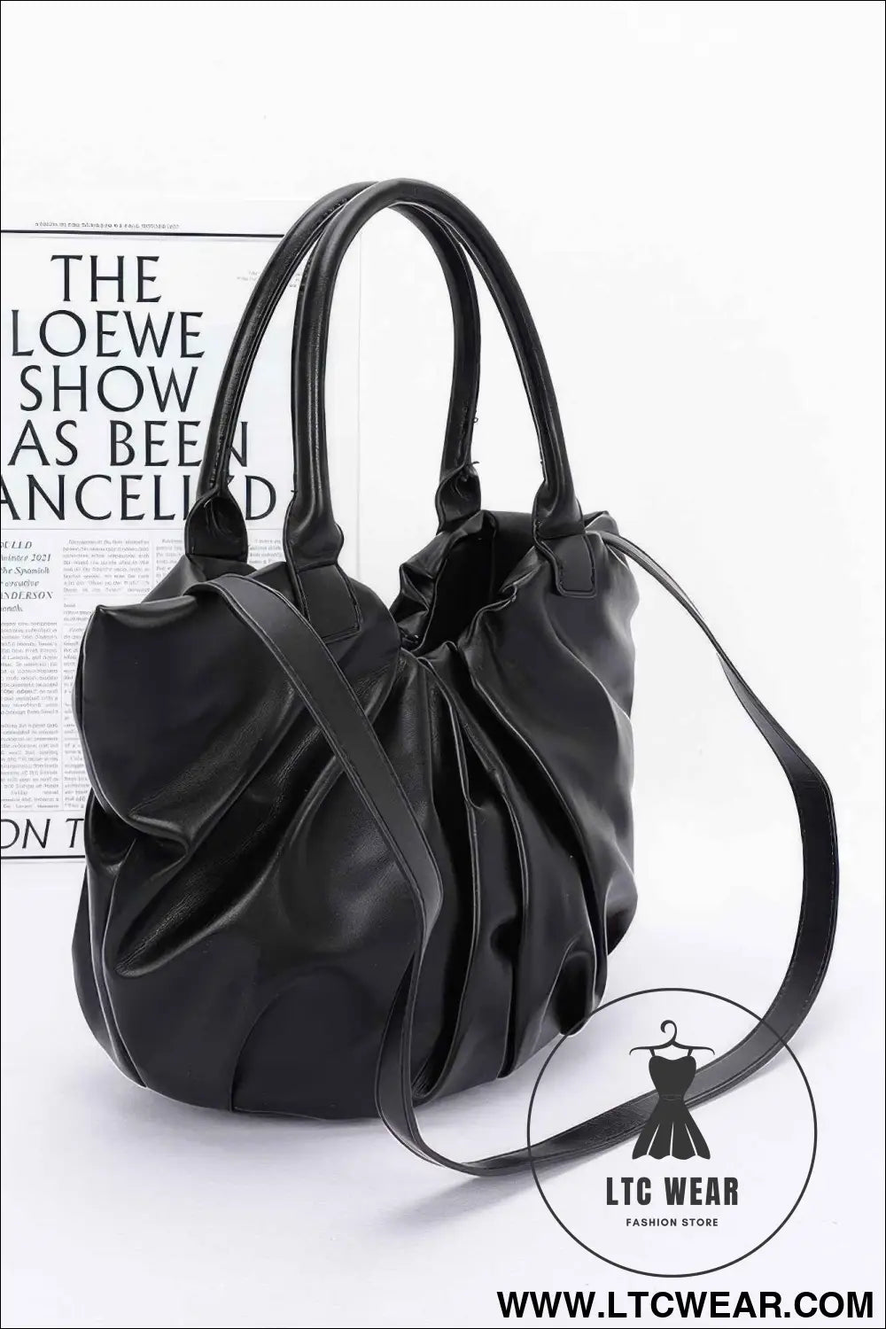 Faux Leather Tote Bag