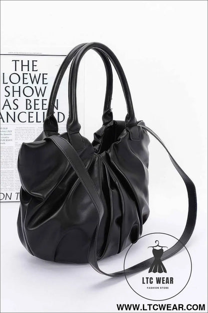 Faux Leather Tote Bag