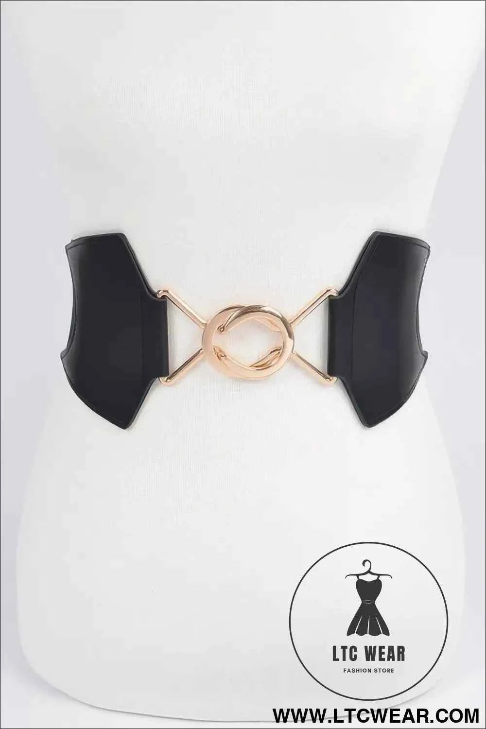 Faux Leather Wide Elastic Belt for Stylish Comfort and Versatility