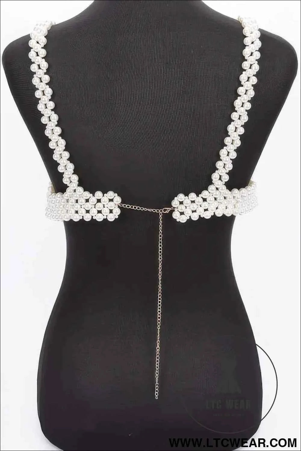 Faux Pearl Bra Top