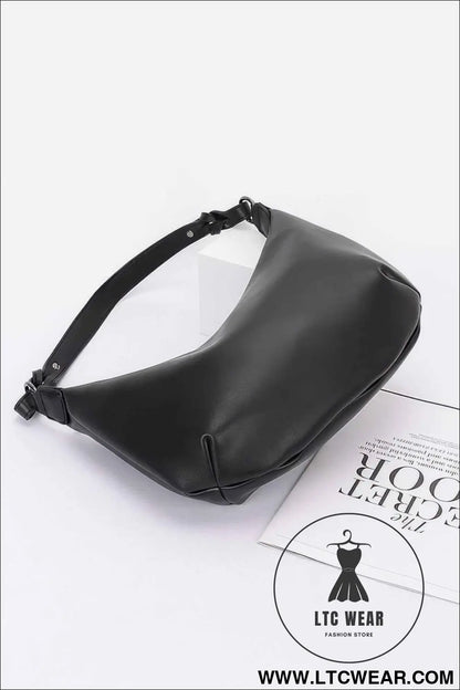 Faux Strap Shoulder Bag