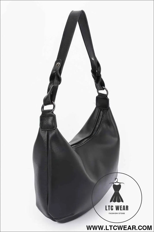 Faux Strap Shoulder Bag