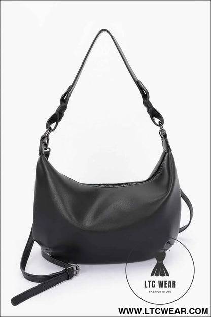 Faux Strap Shoulder Bag