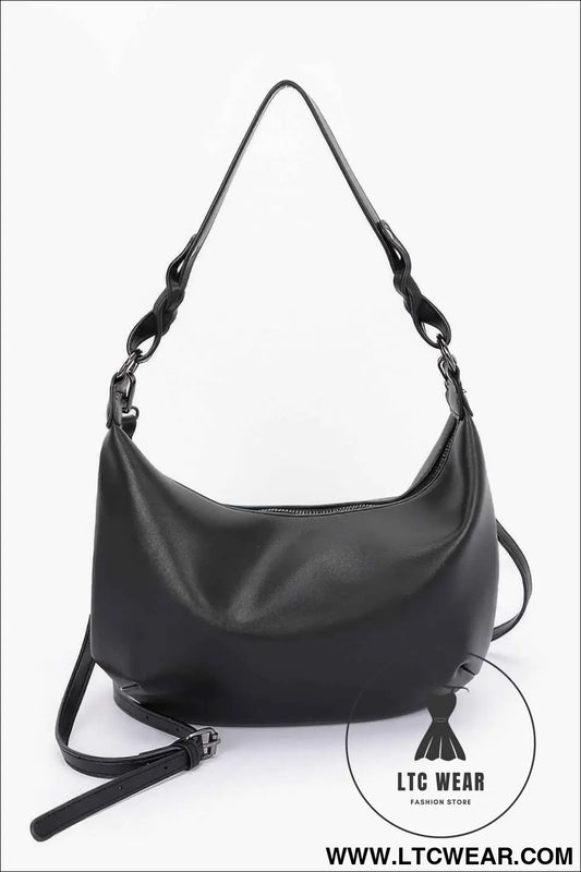 Faux Strap Shoulder Bag