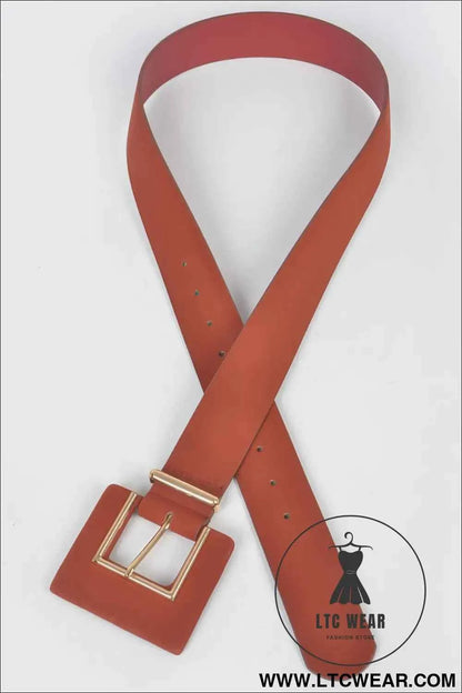 Faux Suede Belt