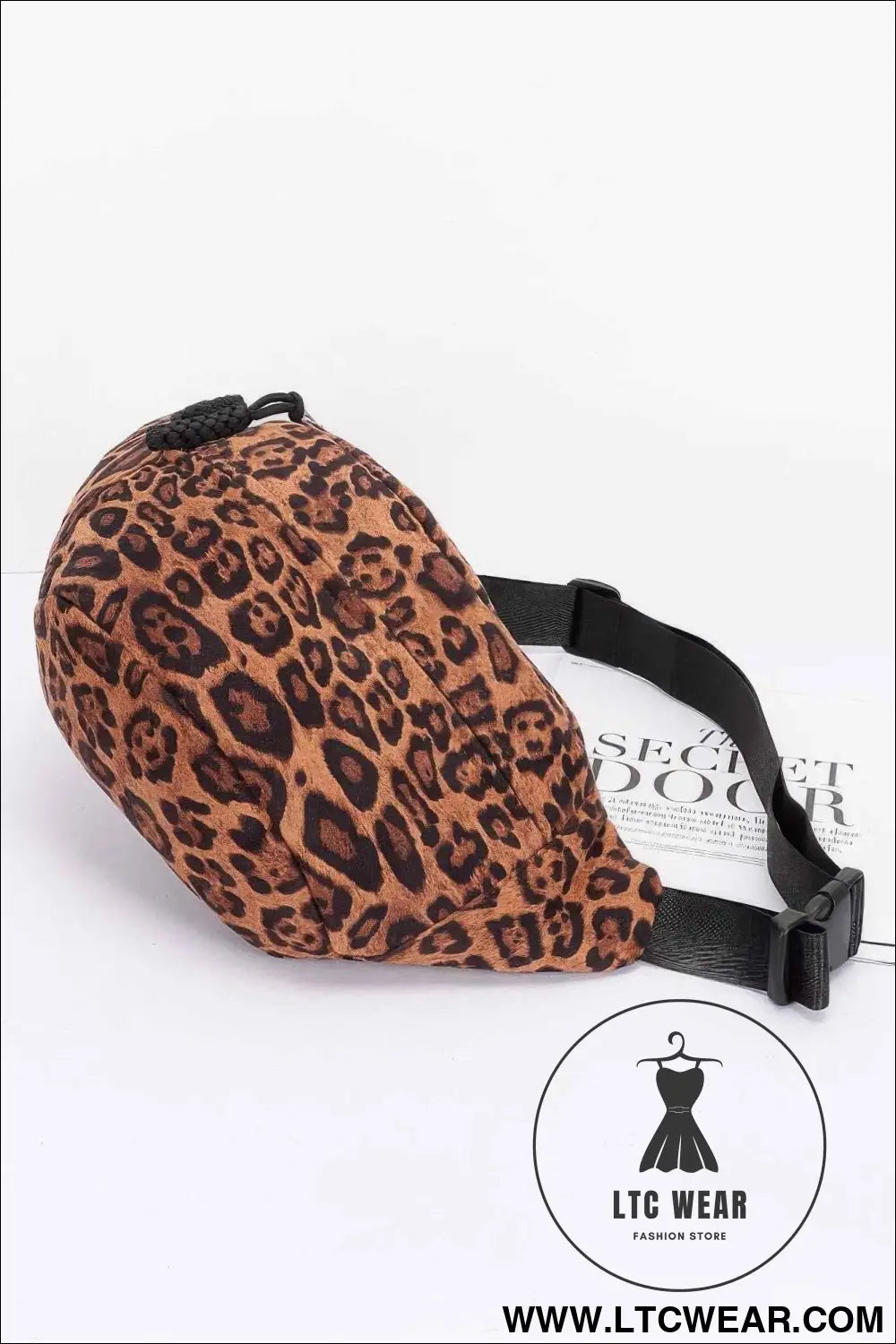Faux Suede Leo Crossbody Bag