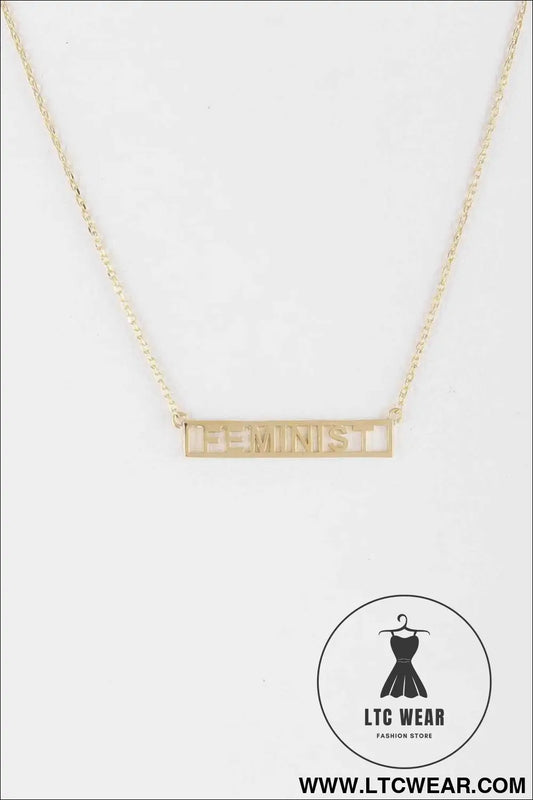 Feminist Necklace