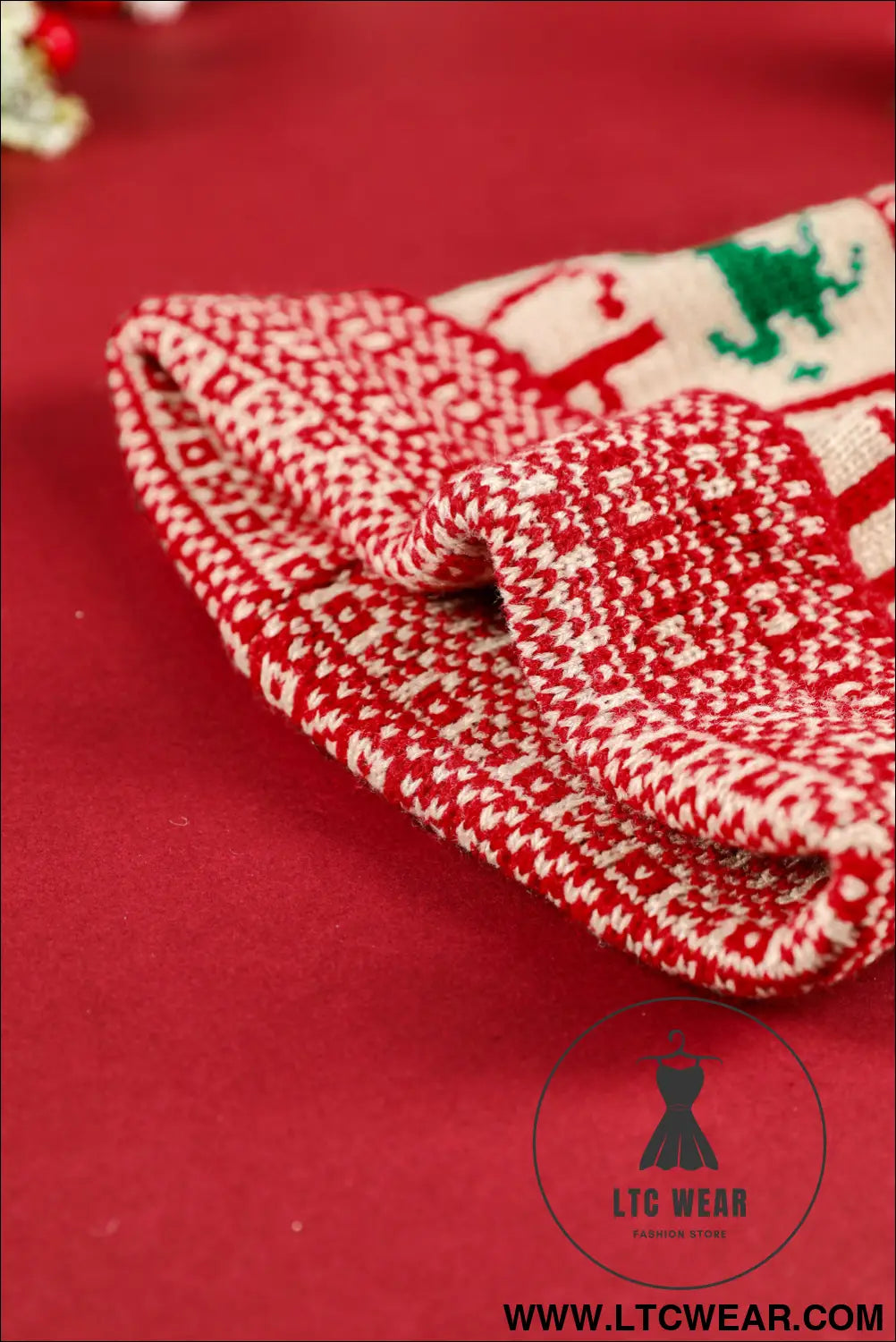 Fiery red merry christmas winter pom beanie hat - fiery red / one size / 100% acrylic - hats & caps