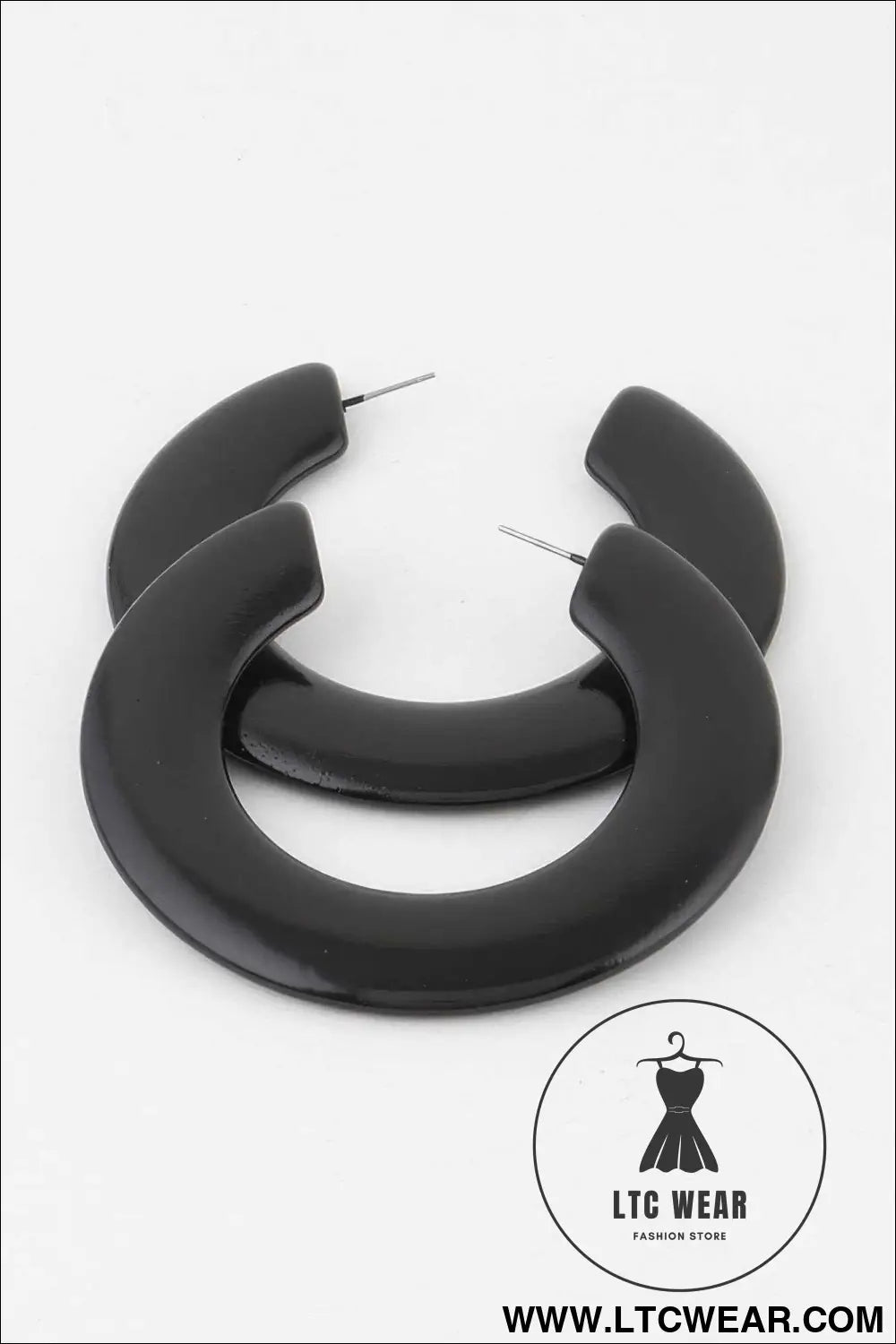 Flat Solid Hoop Earrings