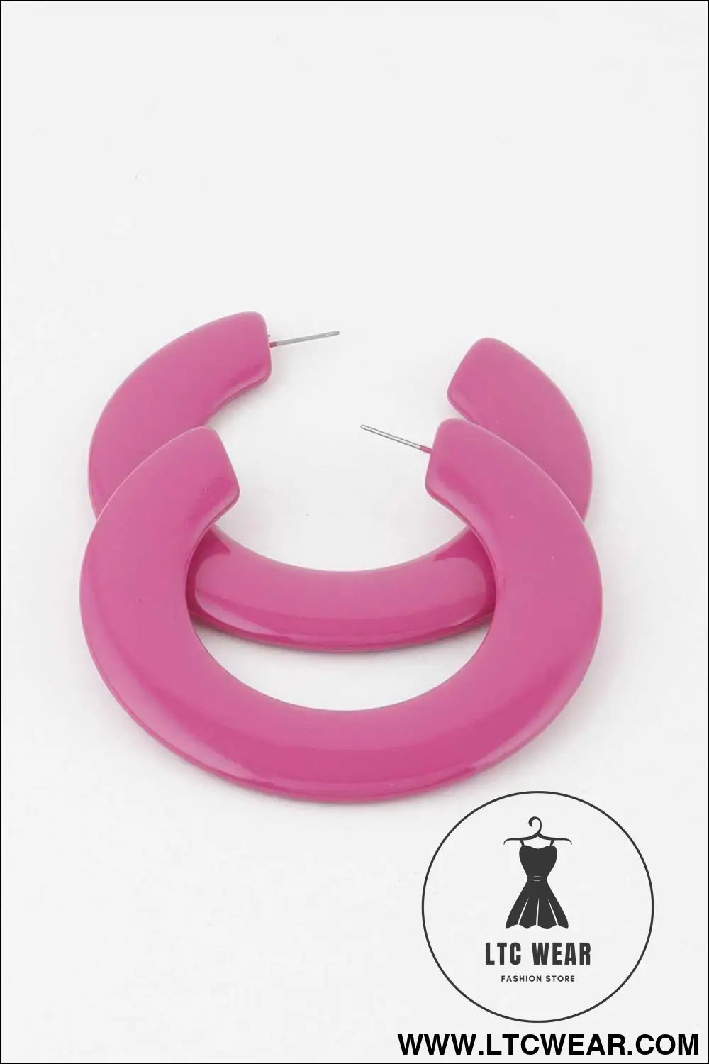 Flat Solid Hoop Earrings
