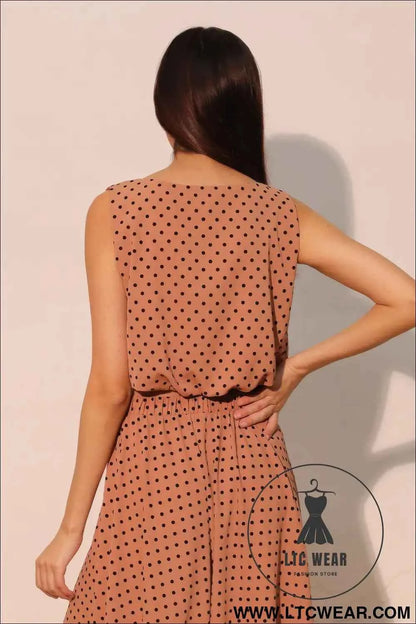Flocked Polka Dot Bubble Crop Top