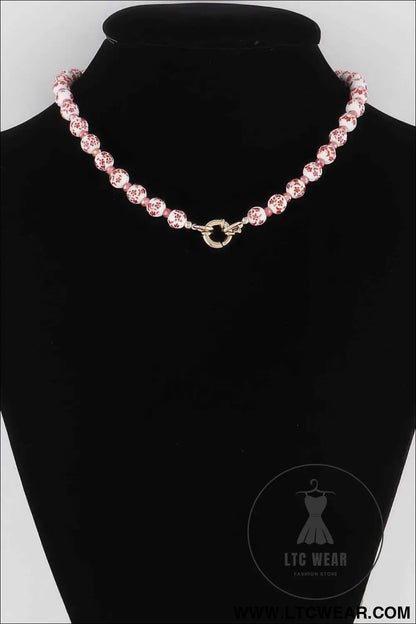 Flower Beaded Necklace