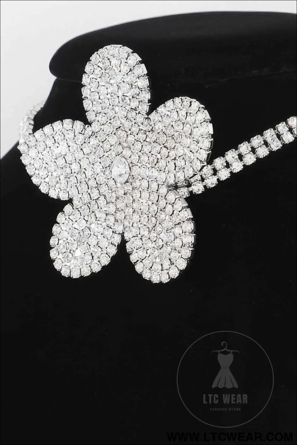 Flower Pearl Triple Wrap Necklace