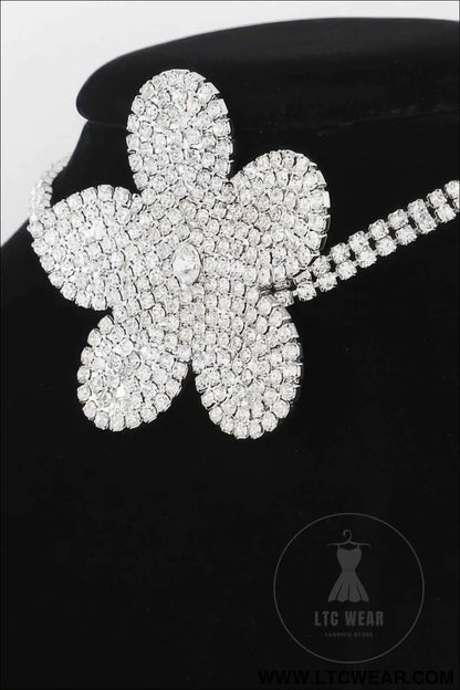 Flower Pearl Triple Wrap Necklace