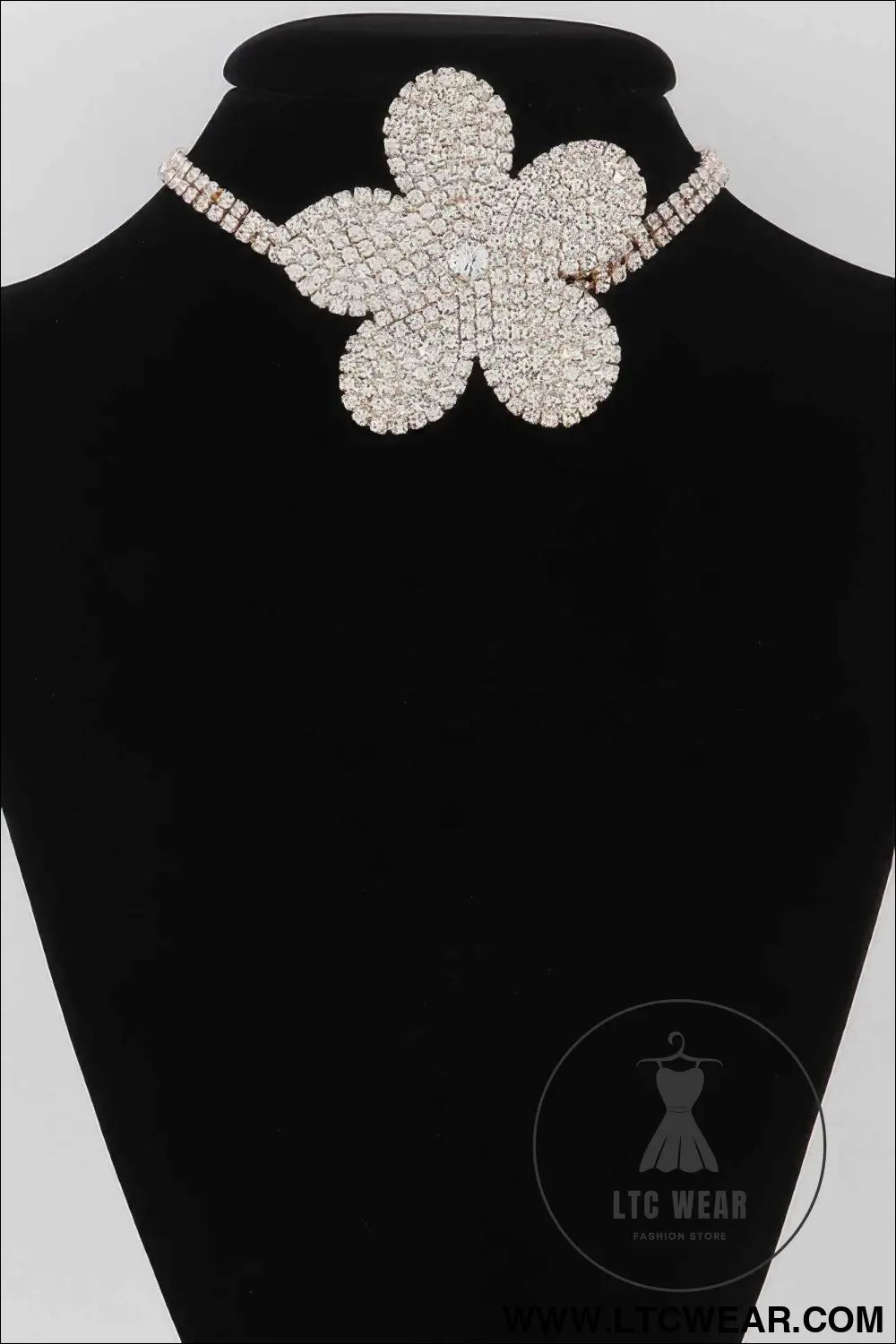 Flower Pearl Triple Wrap Necklace
