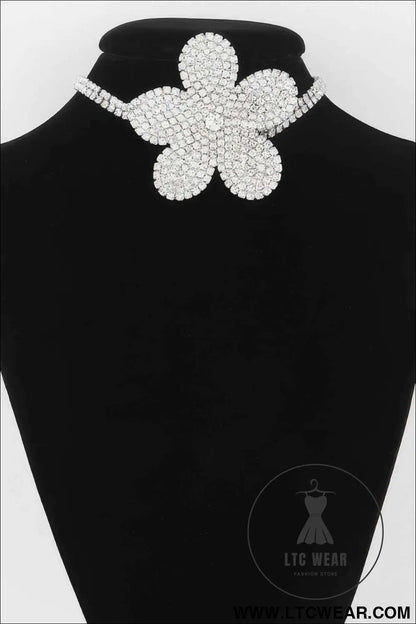 Flower Pearl Triple Wrap Necklace