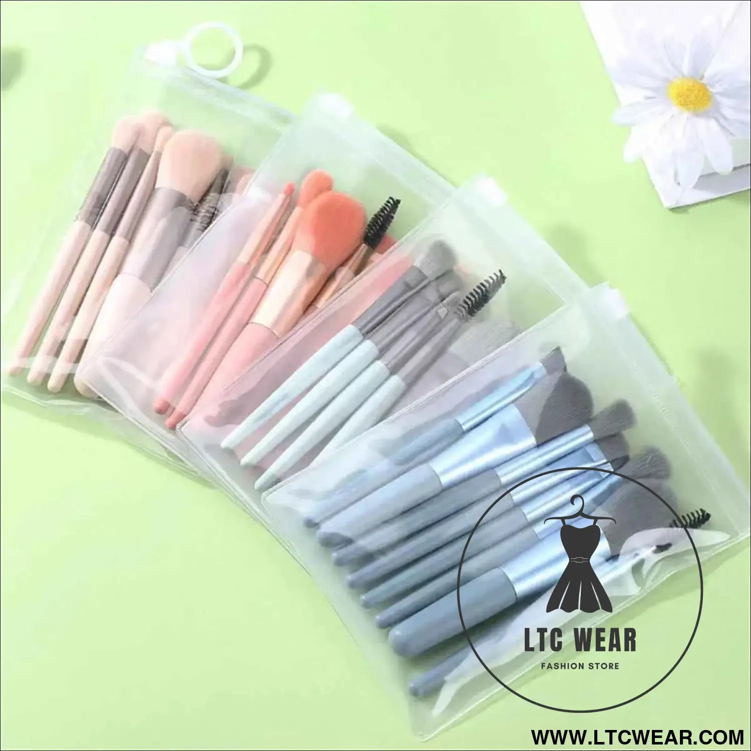Fluffy 8-Pc Makeup Brush Set: Perfect Your Look Effortlessly