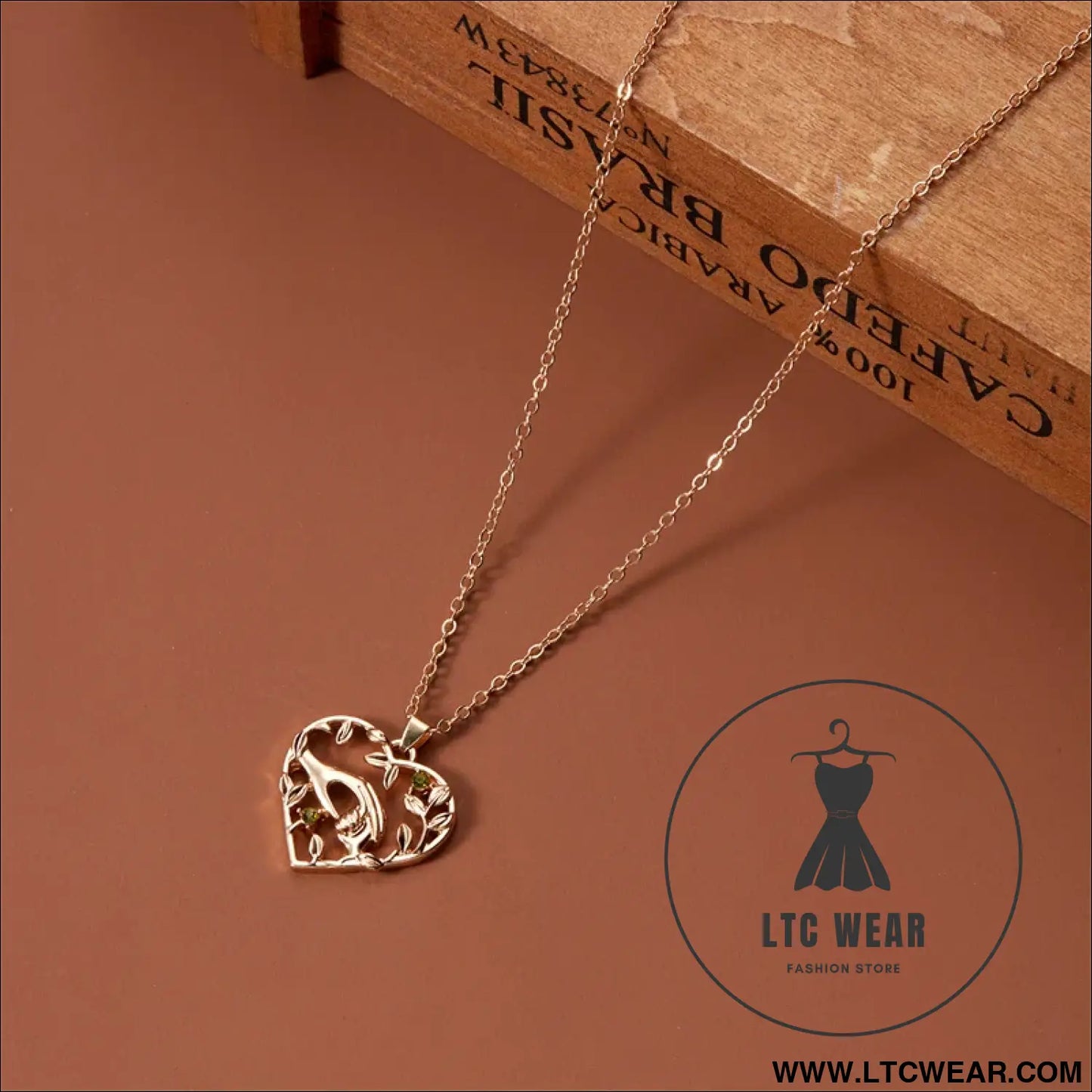 Forever Love Heart & Moon Necklace for Mom & Daughter - L.T.C Wear Online Fashion Store