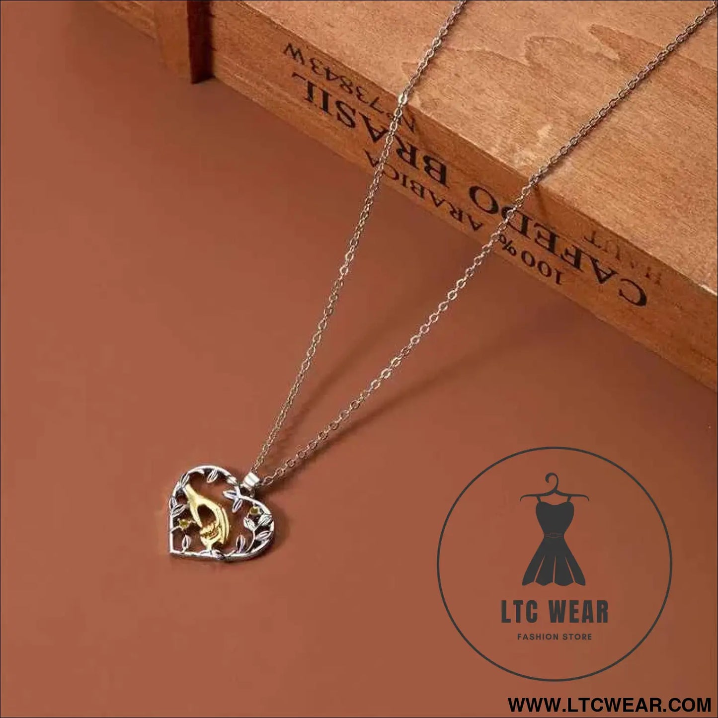 Forever Love Heart & Moon Necklace for Mom & Daughter